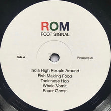 Load image into Gallery viewer, ROM (2) : Foot Signal (LP, Album, RE, 180)