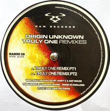 Load image into Gallery viewer, Origin Unknown : Truly One (Remixes) (12")