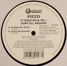 Load image into Gallery viewer, Picco : It Goes On & On / Jump All Around (12")
