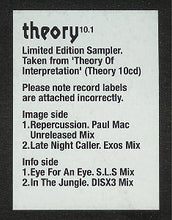 Load image into Gallery viewer, Ben Sims : 10.1 Sampler (12", Ltd, Smplr)
