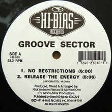 Load image into Gallery viewer, Groove Sector (3) / F.U.S.E. / Texas Audio : No Restrictions / F.U. / Assassin (12")