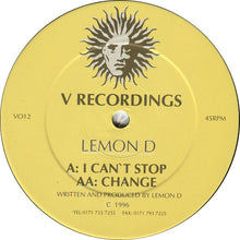Load image into Gallery viewer, Lemon D : I Can't Stop / Change (12")