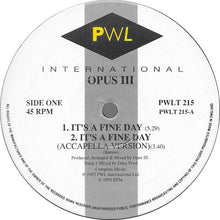 Load image into Gallery viewer, Opus III : It's A Fine Day (12", Single)