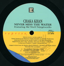 Load image into Gallery viewer, Chaka Khan Featuring Me'Shell NdegéOcello : Never Miss The Water (12")