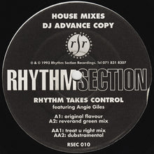 Load image into Gallery viewer, Rhythm Section (2) : Rhythm Takes Control (House Mixes) (12", Ltd, Promo)