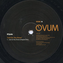 Load image into Gallery viewer, D'julz : Just So You Know (12")