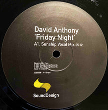 Load image into Gallery viewer, David Anthony : Friday Night (12", Promo)