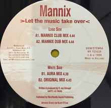 Load image into Gallery viewer, Mannix (3) : Let The Music Take Over (12")