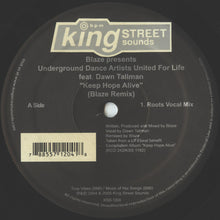 Load image into Gallery viewer, Blaze Presents Underground Dance Artists United For Life Feat. Dawn Tallman : Keep Hope Alive (Blaze Remix) (12")