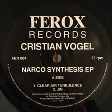 Load image into Gallery viewer, Cristian Vogel : Narco Synthesis EP (12", EP)