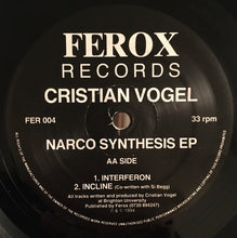 Load image into Gallery viewer, Cristian Vogel : Narco Synthesis EP (12", EP)