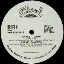 Load image into Gallery viewer, Rafael Cameron : Shake It Down (12", Single, Promo)