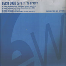Load image into Gallery viewer, Betsy Cook : Love Is The Groove (12", Promo)