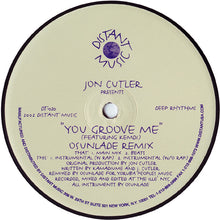 Load image into Gallery viewer, Jon Cutler Featuring Kemdi* : You Groove Me (Osunlade Remixes) (12")