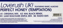 Load image into Gallery viewer, Loverush UK! Featuring Marc Almond : Perfect Honey (Temptation) (12")