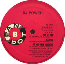Load image into Gallery viewer, Steve G. "D.J. Power"* : Do You Feel Allright E.P. (12", EP)
