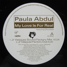 Load image into Gallery viewer, Paula Abdul : My Love Is For Real (12", MP, Promo)