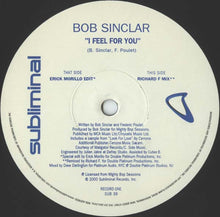 Load image into Gallery viewer, Bob Sinclar : I Feel For You (2x12")