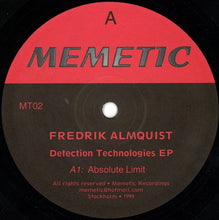 Load image into Gallery viewer, Fredrik Almquist* : Detection Technologies EP (12")