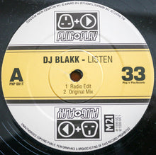 Load image into Gallery viewer, DJ Blakk : Listen (12")