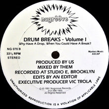 Load image into Gallery viewer, Drum Breaks : Volume I (12")
