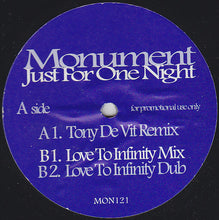 Load image into Gallery viewer, Monument (2) : Just For One Night (2x12", Promo)