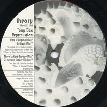 Load image into Gallery viewer, Tony Dax : Repercussion (12")