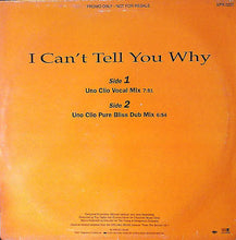 Load image into Gallery viewer, Brownstone : I Can't Tell You Why (Uno Clio Mixes) (12", Promo)