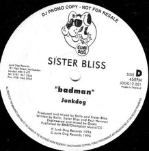 Load image into Gallery viewer, Sister Bliss : Badman (2x12", Promo)