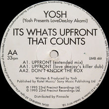 Load image into Gallery viewer, Yosh Presents LoveDeeJay Akami* : Its Whats Upfront That Counts (12", Promo)