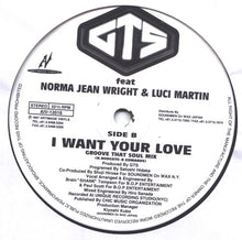 Load image into Gallery viewer, GTS feat. Norma Jean Wright & Luci Martin : Let's Bounce / I Want Your Love (12", Single)