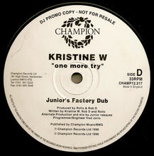 Load image into Gallery viewer, Kristine W : One More Try (3x12", Promo)