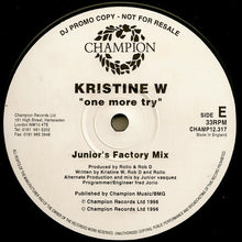 Load image into Gallery viewer, Kristine W : One More Try (3x12", Promo)