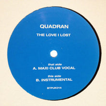 Load image into Gallery viewer, Quadran : The Love I Lost (12", Promo)