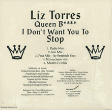 Load image into Gallery viewer, Liz Torres : I Don't Want You To Stop (12")