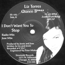 Load image into Gallery viewer, Liz Torres : I Don't Want You To Stop (12")