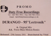Load image into Gallery viewer, Durango-95* : Lectronik (12", Promo, W/Lbl)