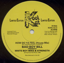 Load image into Gallery viewer, Bad Boy Bill Presents White Boy Mike & Strength : How Do Ya Feel (12", Ltd)