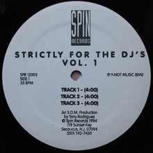 Load image into Gallery viewer, Tony Rodriguez : Strictly For The DJ's Vol.1 (12")