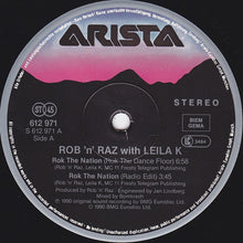Load image into Gallery viewer, Rob 'N' Raz Featuring Leila K : Rok The Nation (12", Maxi)