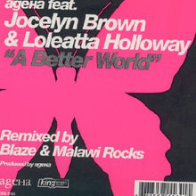 Load image into Gallery viewer, AgeHa Feat. Jocelyn Brown & Loleatta Holloway : A Better World (12")