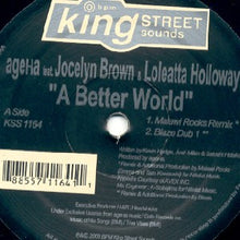 Load image into Gallery viewer, AgeHa Feat. Jocelyn Brown & Loleatta Holloway : A Better World (12")