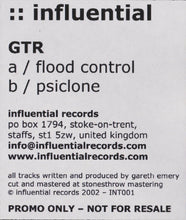 Load image into Gallery viewer, GTR : Flood Control (12", Promo, W/Lbl)