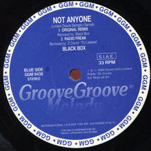 Load image into Gallery viewer, Black Box : Not Anyone (Remix Kamasutra) (12")