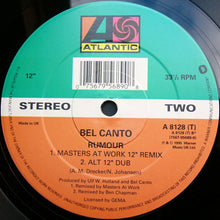Load image into Gallery viewer, Bel Canto : Rumour (12")