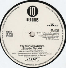 Load image into Gallery viewer, J4L & P : Keep Me Satisfied (12")