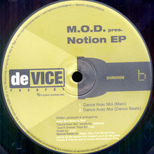 Load image into Gallery viewer, M.O.D. : Notion E.P. (12", EP)