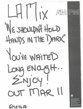 Load image into Gallery viewer, L.A. Mix : We Shouldn't Hold Hands In The Dark (12", Promo)