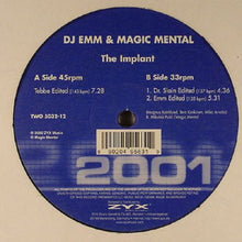 Load image into Gallery viewer, DJ Emm & Magic Mental : The Implant (12")