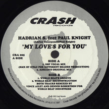 Load image into Gallery viewer, Hadrian S. Feat. Paul Knight : My Love's For You (12")